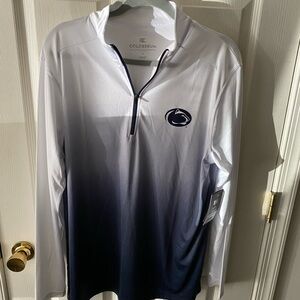 NWT Blue Ombré Penn State Quarter Zip Size: L